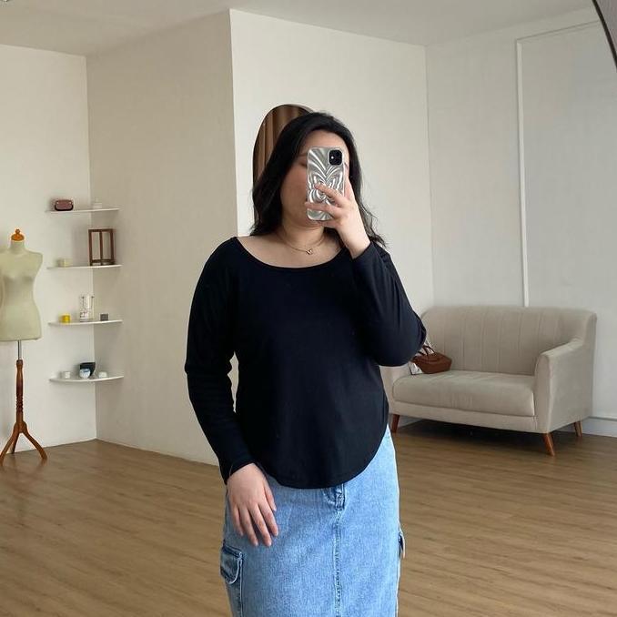 FREE ONGKIR CLARA TOP - KAOS KNIT LENGAN PANJANG - KNIT TOP LENGAN PANJANG - ATASAN KAOS WANITA LENG