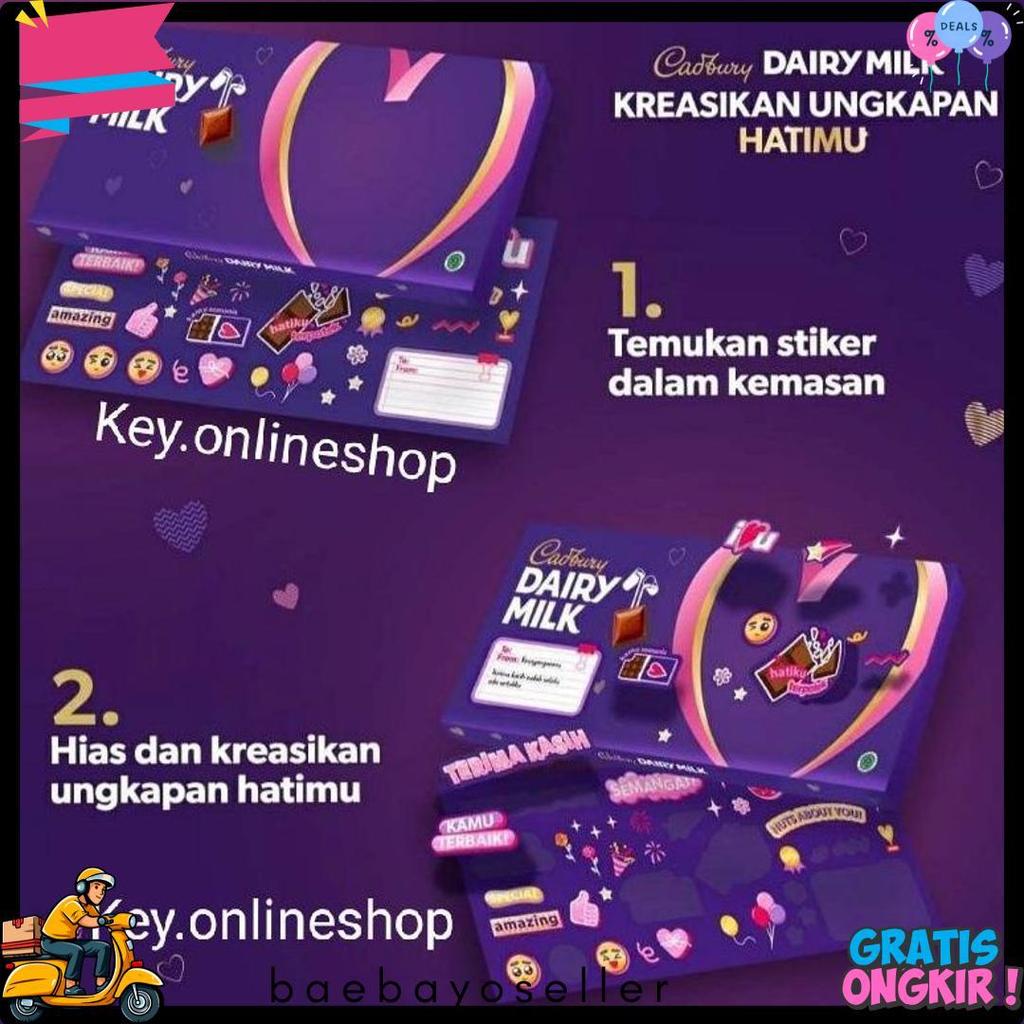 Cadbury Dairy Milk 5X30Gr Coklat Edisi Valentine 160Gr Cokelat Silverqueen 62Gr Chunky Bar 95Gr Delf