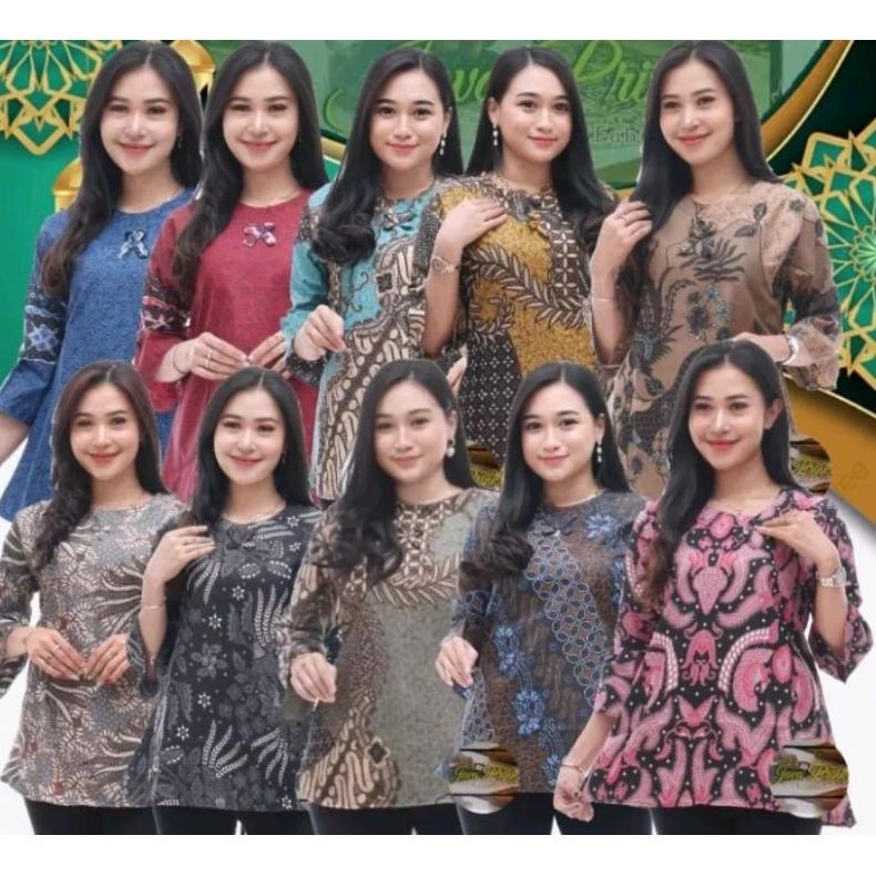 Diskont Batik Wanita Cewek Remaja Atasan Blus Murah