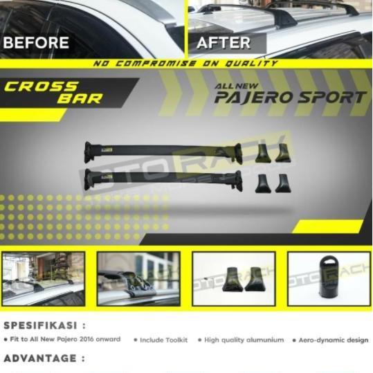 Cross Bar / Crossbar Khusus All New Pajero Sport 2016 - 2021