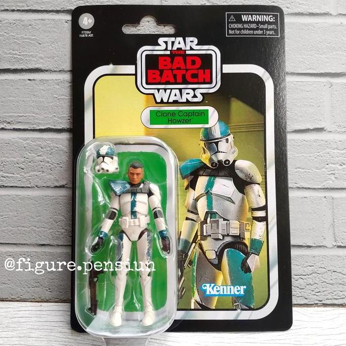 STAR WARS CLONE CAPTAIN HOWZER THE BAD BATCH VTC HASBRO KENNER 3.75 ACTION FIGURE VINTAGE THE COLLEC