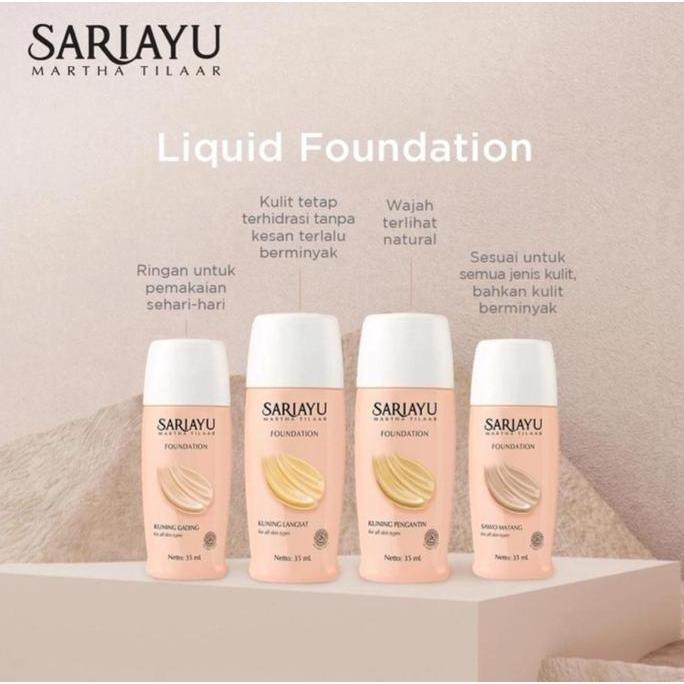 Sariayu FOUNDATION Alas Bedak Untuk Semua Jenis Kulit 35ML Best