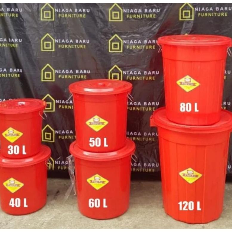 Ember plastik Shinpo Besar 30 L, 40 L, 50 L dan 60 L/ Ember Shinpo Besar/ Ember plastik Shinpo Besar