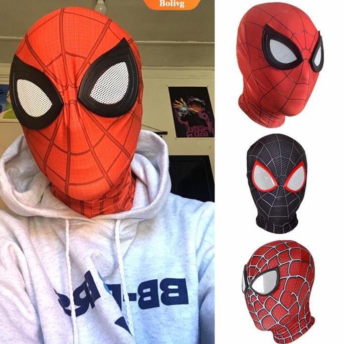 Spiderman Cosplay Mask Untuk Anak -Anak Dewasa Spiderman Superhero Halloween Costume