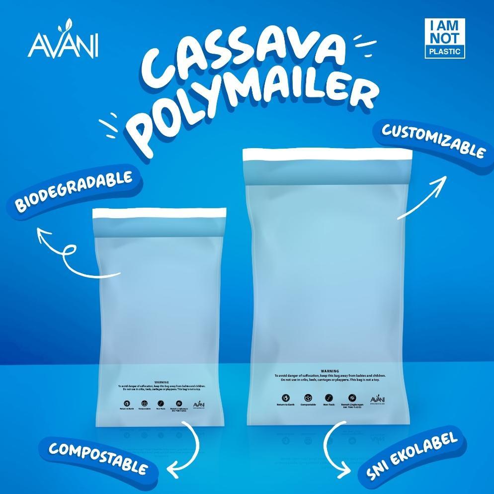 Polymailer Singkong Kantong Packing Ramah Lingkungan - Cassava Polymailer