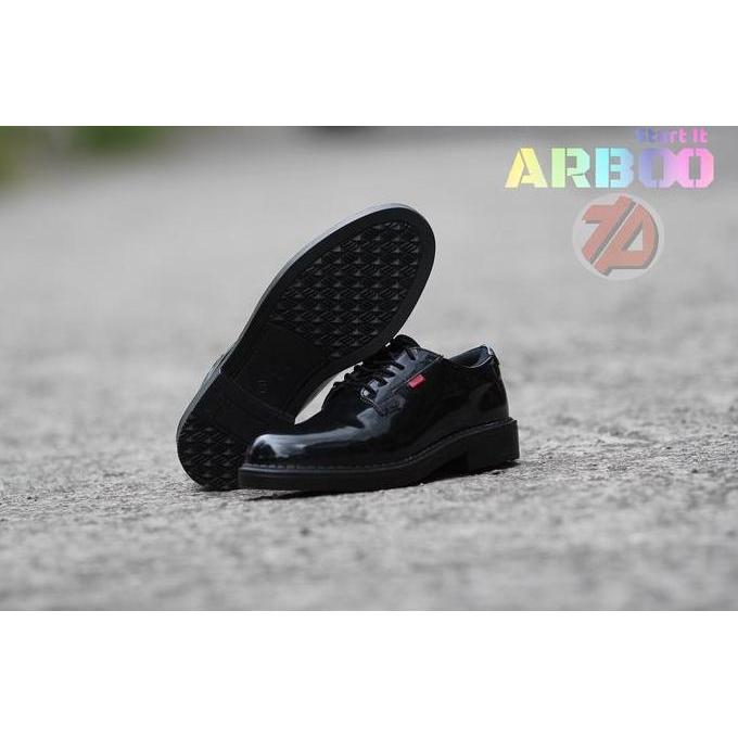 Sepatu PDH Pendek TNI AD Kulit Asli Pria Kerja Satpam Security Kantor