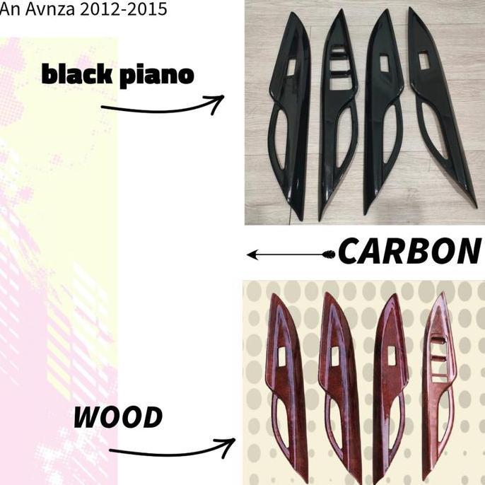 Panel Arm Rest Dashboard All New Avanza Wood Carbon Black Piano 12-15 Diskon