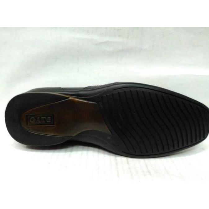 Sepatu Pantofel Pria Sepatu Kulit Gats ZU 5 - Black Shoes
