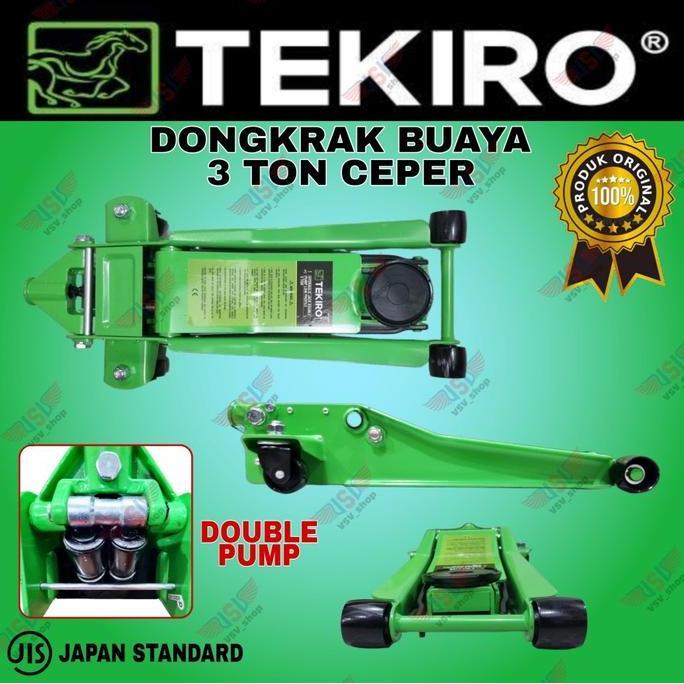 TEKIRO DONGKRAK BUAYA 3TON CEPER DONGKRAK BUAYA 3T DOUBLE PUMP Terlaris