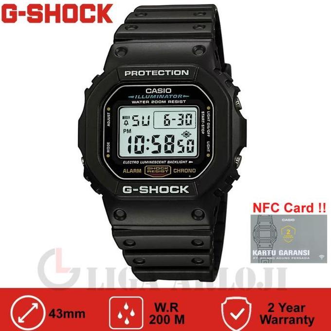 Casio G-Shock Dw-5600E-1Vdf Jam Tangan Pria Gshock Dw5600E Dw-5600E-1