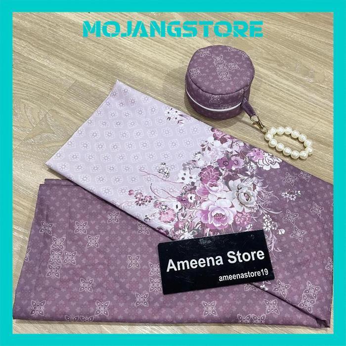 Ameena Mutiara - Mukena Dewasa Travel Mini Parasute Korea Tas Bulat Mutiara Lasercut