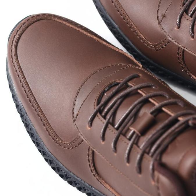 Bradleys Hero TL Brown - Sepatu Kulit Sneakers Formal Kasual PDH Pria
