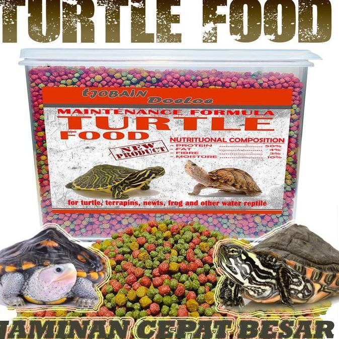 Makanan pelet kura kura res brazil ambon piput razor turtle food 125gr
