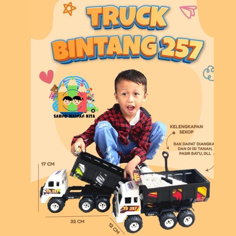 PROMO` TRUK BINTANG DUMP TRUK PASIR ANAK TERMURAH BAGUS FREE SEKOP MINI 2025