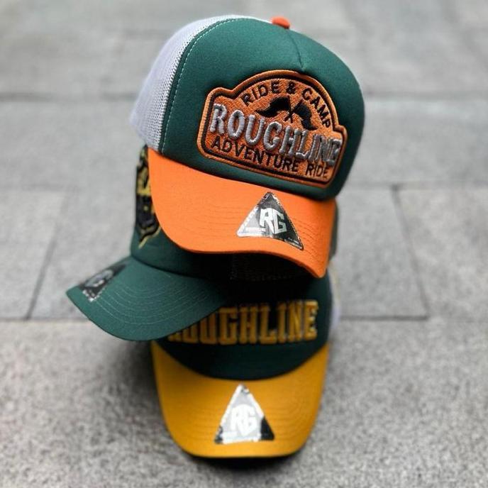 Topi trucker lidah pendek roughline premium
