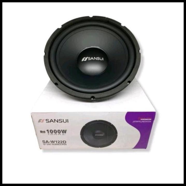 TERMURAH SUBWOOFER SANSUI SA W 122D / SUB SANSUI 12 INCH MOBIL UNIVERSAL 