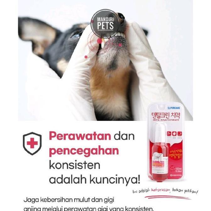 Forcans Dental Clean Toothpaste 100ml - Forbis Pasta Gigi Odol Anjing