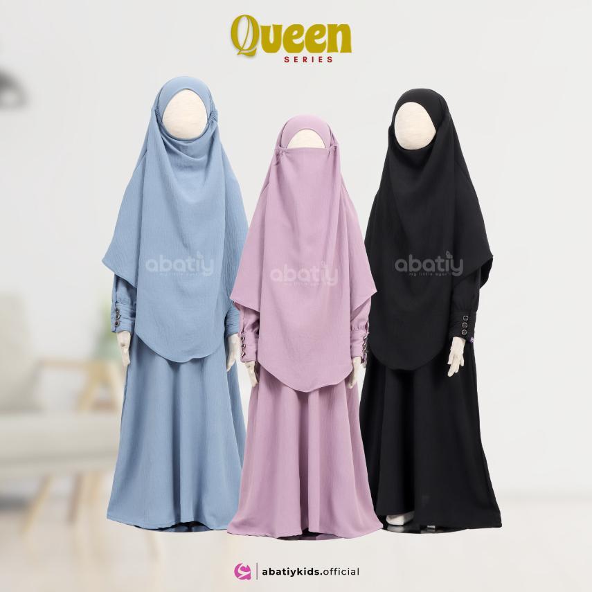 Termurah Abatiy - Queen Series French Khimar Gamis Set Anak Perempuan