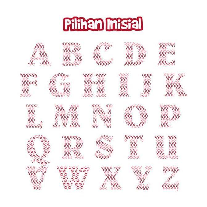 BE INC - Kaos Custom Bucin Couple Inisial Nama T-shirt (Pria & Wanita)