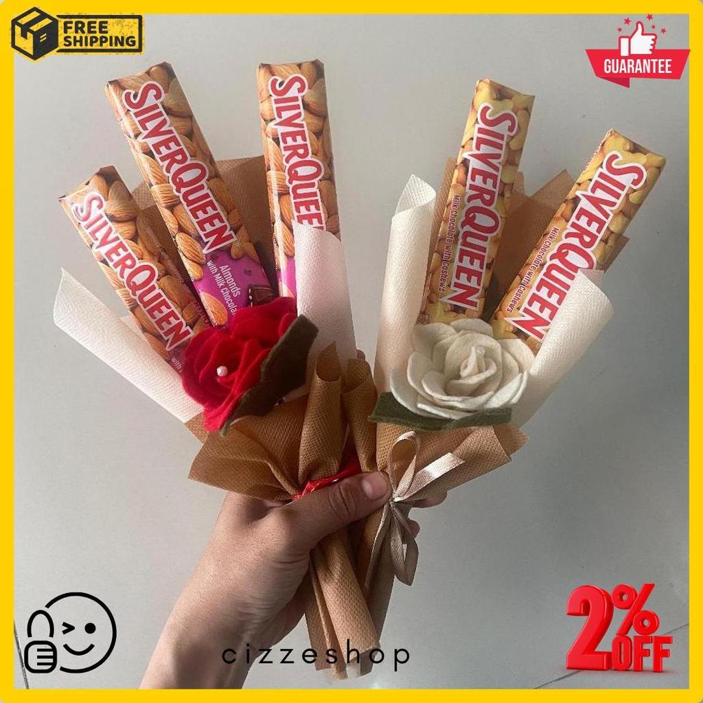 Buket Coklat Silverqueen / Buket Wisuda Murah / Buket Kado Ulang Tahun / Buket Perpisahaan / Buket C