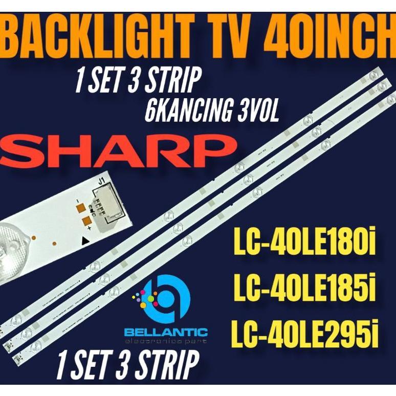 BACKLIGHT TV LED SHARP 40 INCH LC40LE180i LC40LE185i LC50LE295 BACKLIGHT TV LED SHARP 40 INCH i