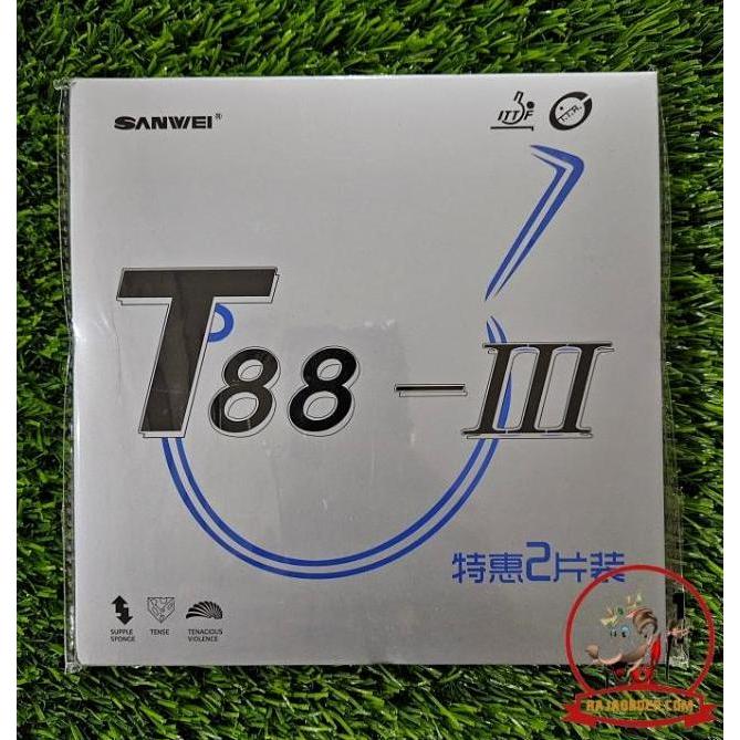 Karet Rubber Pingpong Tenis Meja SANWEI T88-III T88 III Isi 2
