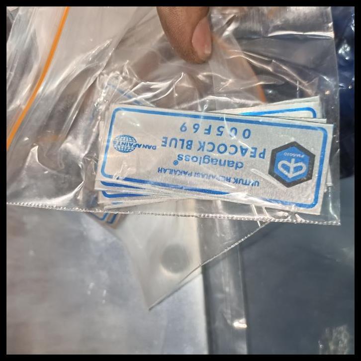 DISKON STICKER DANAGLOSS REPARASI VESPA PEACOCK BLUE REPRO BARU CAKEP 