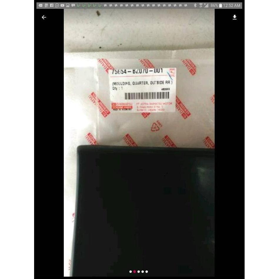 TERBARU MOULDING BELAKANG LUXIO 