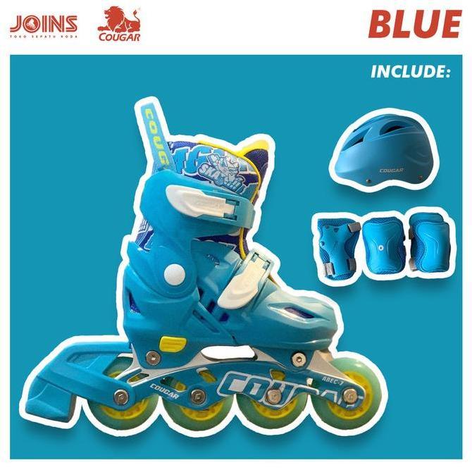 Terlaris Sepatu Roda Inline Skate Anak Cougar Mzs887Ps Qs Set