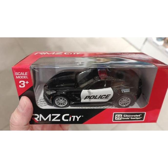 Diecast RMZ City Chevrolet Corvette Grand Sport Mobil Polisi