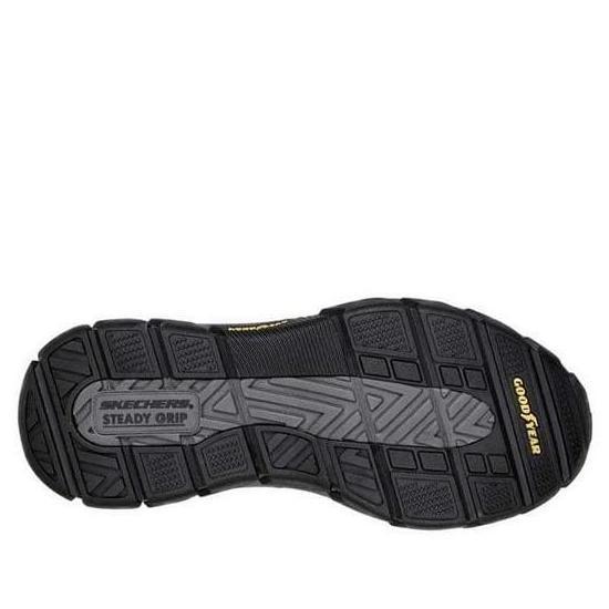 Skechers Pria Respected Men's Leisure Shoes - Black Orinal