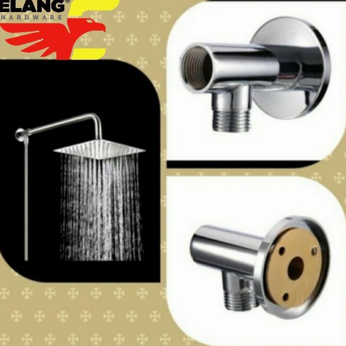 Konektor Pipa Wall Shower Bracket Tee Wall Shower Braket Sambungan Pipa Wall Shower Braket Instalasi