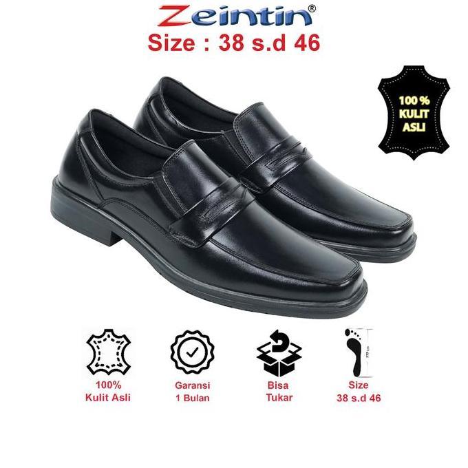 Zeintin - Sepatu Pantofel Kantor Hitam Pantofel Pria Sepatu Formal Zeintin AJ Shoes Kerja Fantofel
