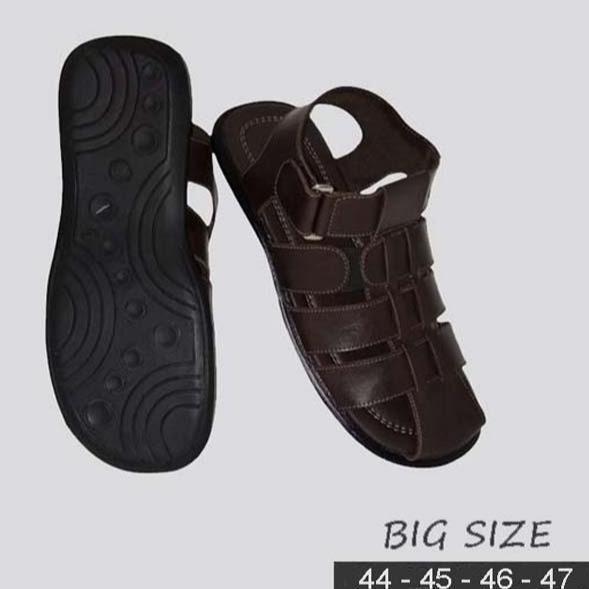 Sandal Sepatu Pria Dewasa / Bapak Bpak Ukuran BSIZE 44-45-46-47-48 Sendal Flat Kasual Kondangan Form