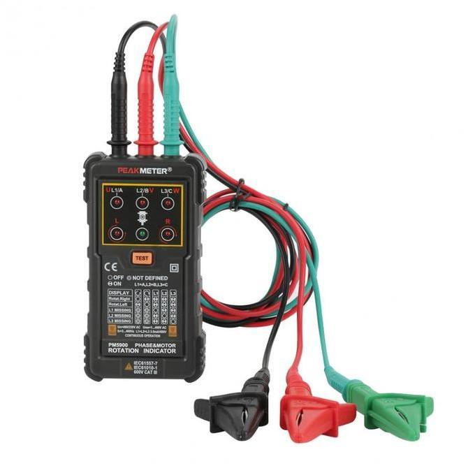Digital 3 Three Phase Indicator Rotation Sequence Meter Tester PM5900