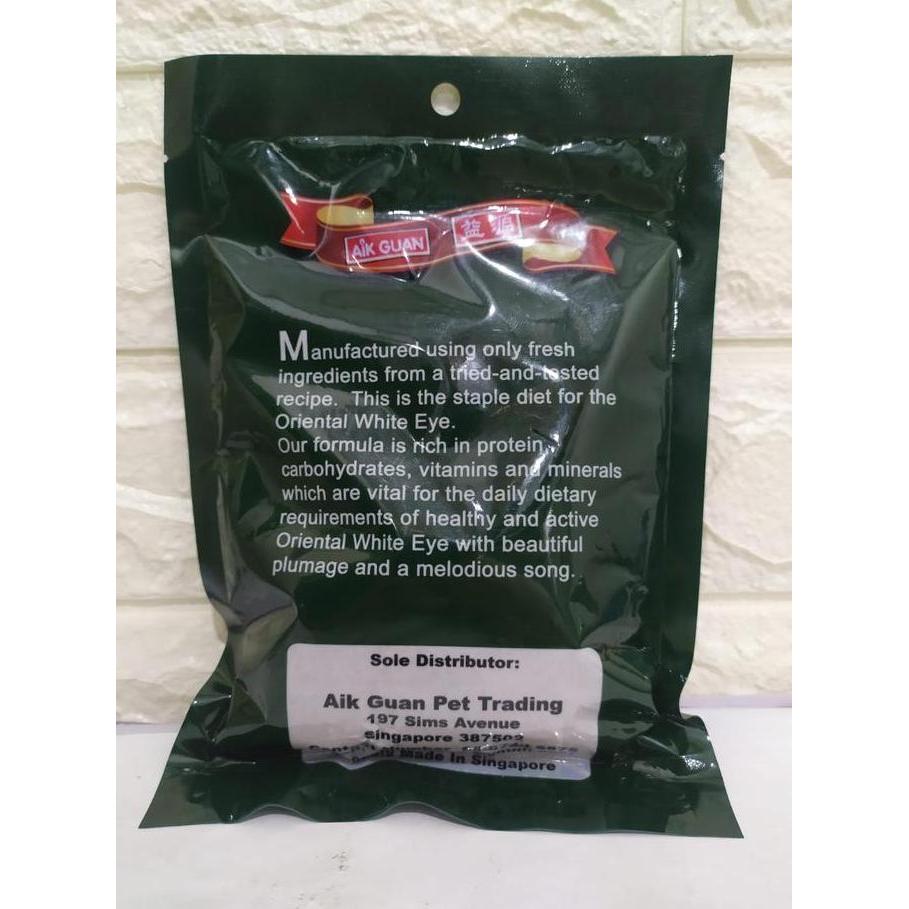 Tqs Aik Guan 200Gram Voer Lomba Untuk Burung Pleci White Oriental