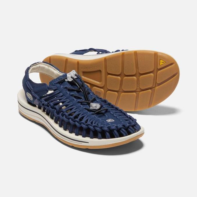 Sepatu Sandal Pria KEEN UNEEK Canvas - Navy/Birch