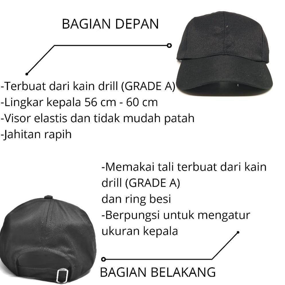 ORIGINAL` PROMO TOPI  BISBOL PRIA WANITA DEWASA BORDIR YOURS / TEDDY / BRTXN / KAKTUS / CHALLANGE / 