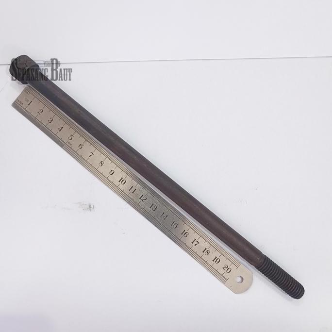 M12 X 250 Baut L Baja Hitam 12.9 Hex Socket Screw M12X250 Terbatas