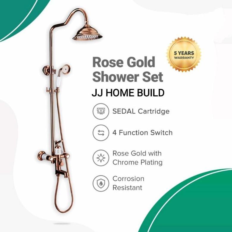 Shower Tiang/Column/Panas Dingin/Shower Set/Classic/Gold/Rose Gold