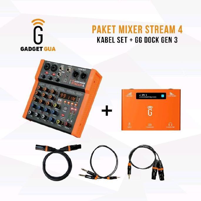 Bahreee_ - Paket Gg Audio Mixer Stream 4 - Professional Audio Mixer For Karaoke Live Streamer