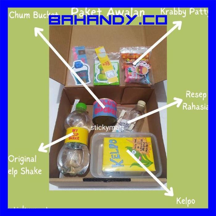 Ryu-56 Paket Spongebob (Makanan Asli + Freebies) Ryu-56
