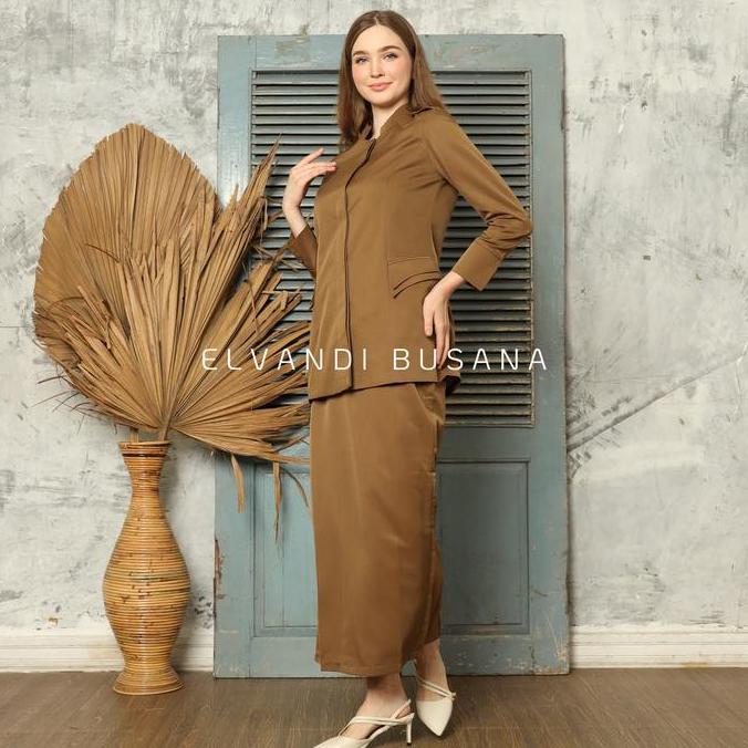 Setelan Jas Wanita Blazer Model Polos Seragam Guru Baju PNS & Pemda - 6609 Setelan Celana dan Rok Sp