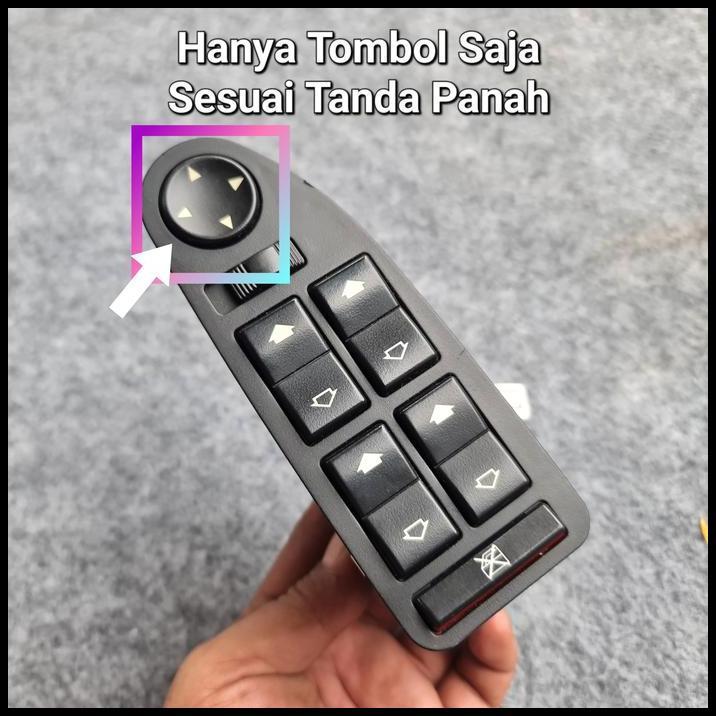 TERLARIS TOMBOL SWITCH KACA SPION BMW E39 E38 ORIGINAL