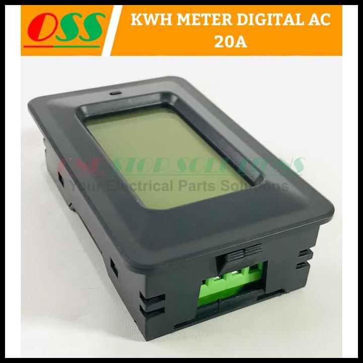 TERMURAH KWH METER DIGITAL AC 20A WATTMETER VOLTMETER AMMETER ENERGI LCD COMBO 