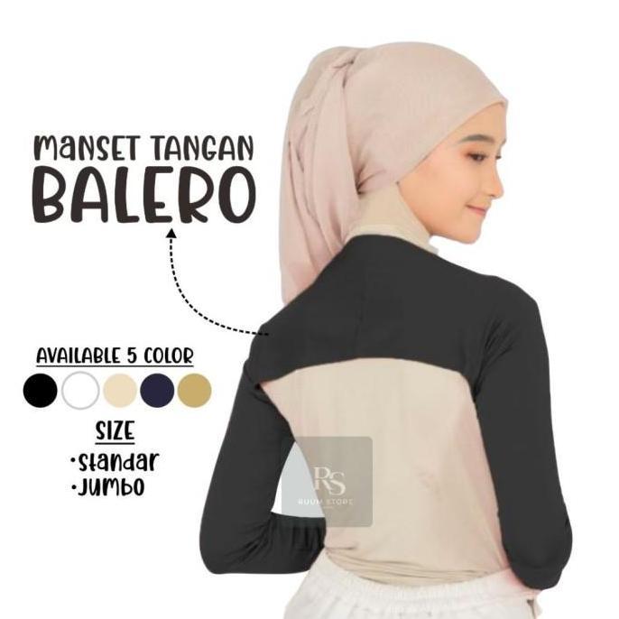 Balero Wanita Manset Tangan Wanita Hijab Manset Sambung Lengan Panjang Spandex Bahan Lembut
