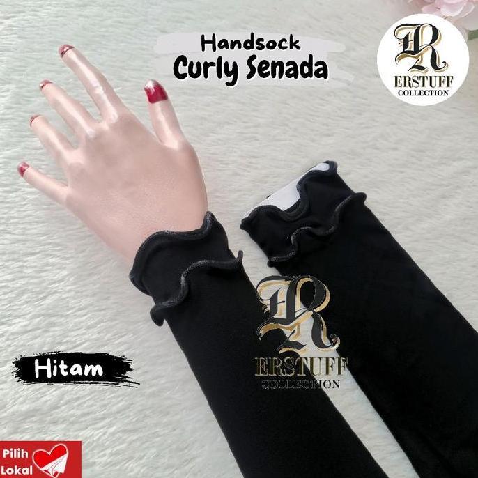 MANSET CURLY SENADA / HANDSOCK MUSLIMAH DOUBLE CURLY Panjang Tangan