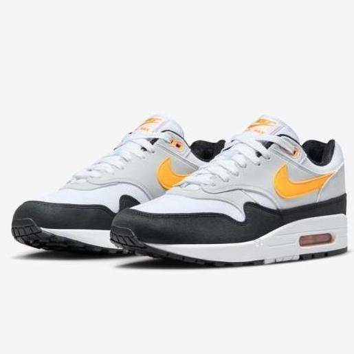 NIKE AIR MAX 1 White/University Gold/Black ORINAL 100%