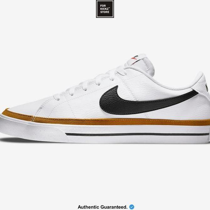 NIKE COURT LEGACY WHITE BLACK DESERT OCHRE
