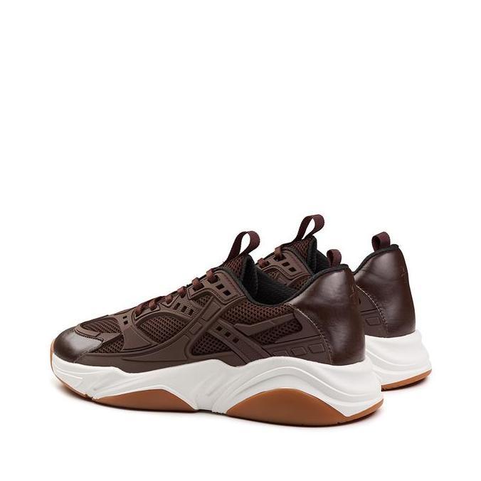 Prabu - Prana Brown Sepatu Kulit Sneakers Pria Cokelat